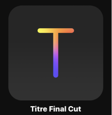 Icône de titre Final Cut dans le navigateur de projets