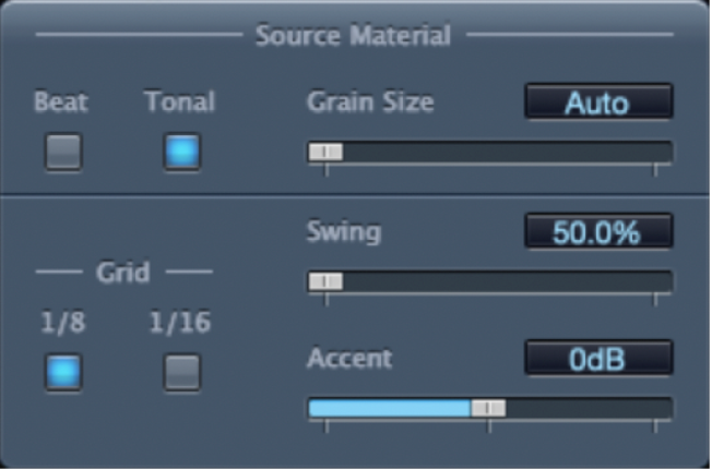 Figure. Grooveshifter window.