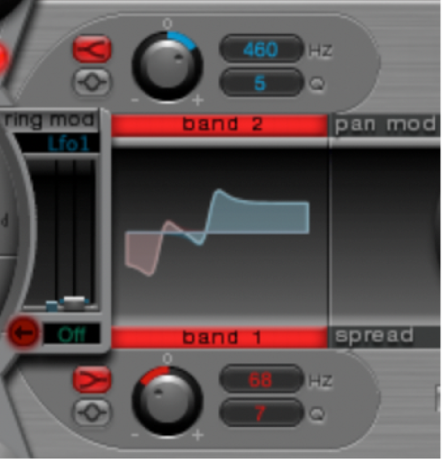 Figure. TR-909 EQ setting.