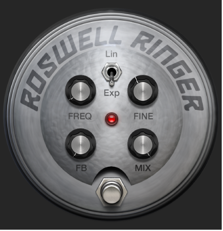 Figure. Fenêtre stompbox Roswell Ringer.