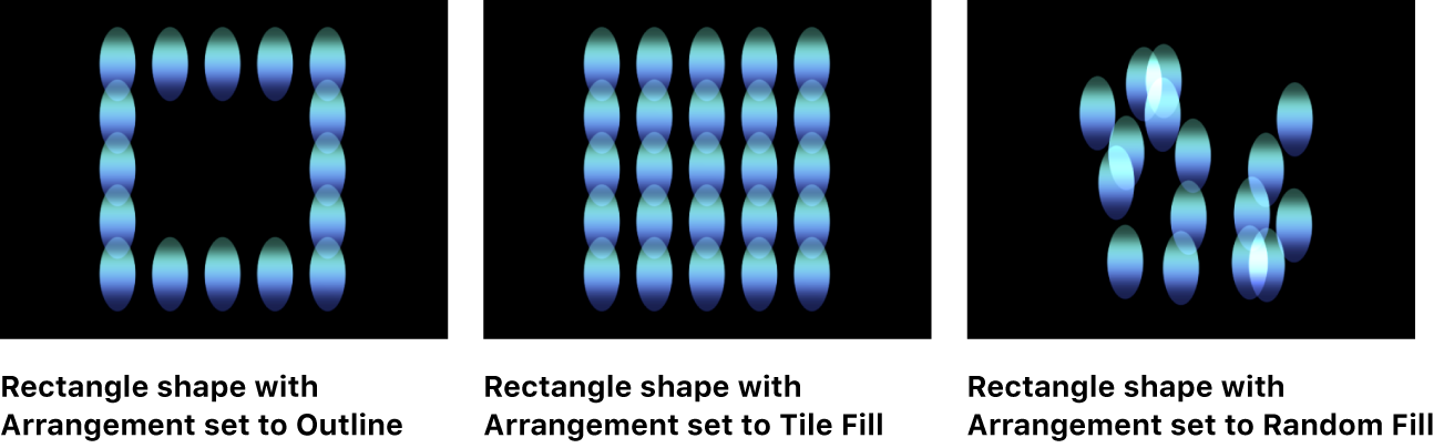 Canvas showing different shape options