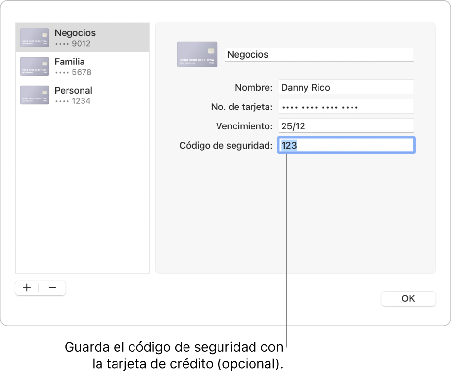 Un formulario de tarjeta de crédito con campos para ingresar el nombre, número de tarjeta de crédito, fecha de vencimiento y código de seguridad.