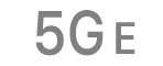 Иконката за състоянието на 5G E.