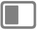 die Taste „Split View – links“