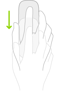 Illustration symbolisant l’utilisation d’une souris pour ouvrir le Dock.