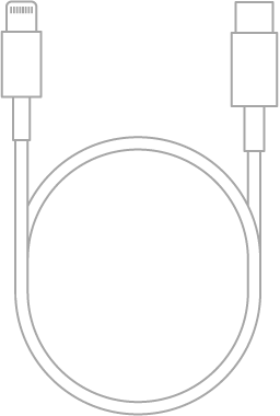 Lightning–USB-C kabelis.