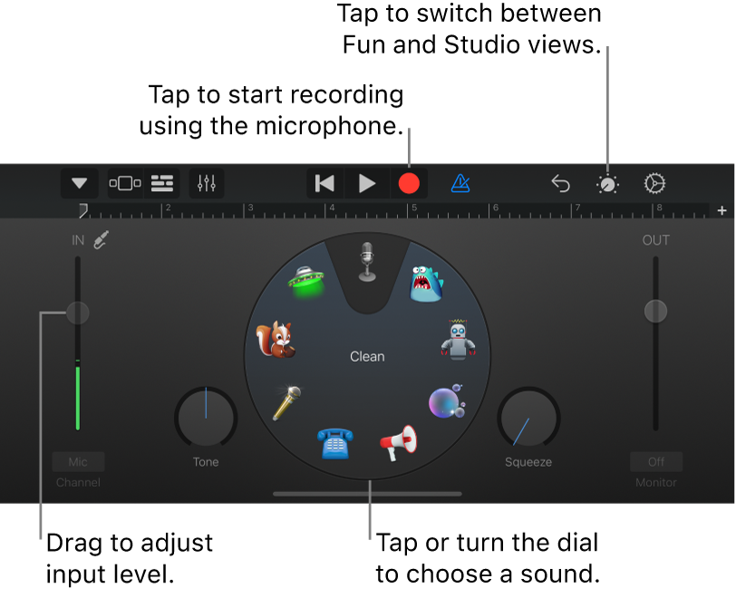 Audio Recorder Touch Instrument