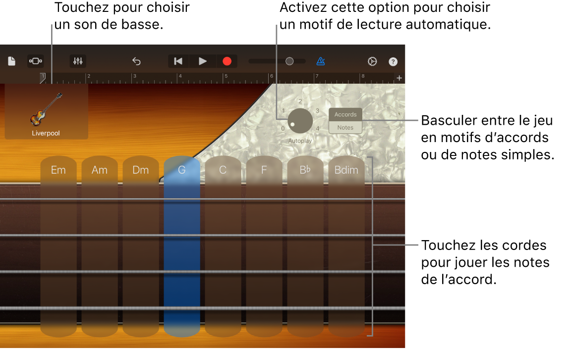 Instrument tactile Basse