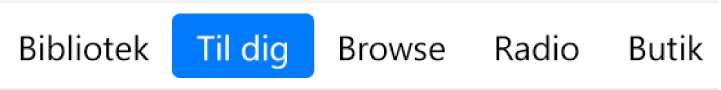 Knappen Til dig på navigationslinjen.