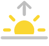 Icona que simbolitza la sortida del sol.