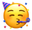 L’emoji della faccina che festeggia.