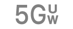 Az 5G UW hálózat állapotikonja.