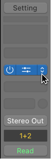 Figure. A plug-in slot showing the arrows on the right side of the slot..