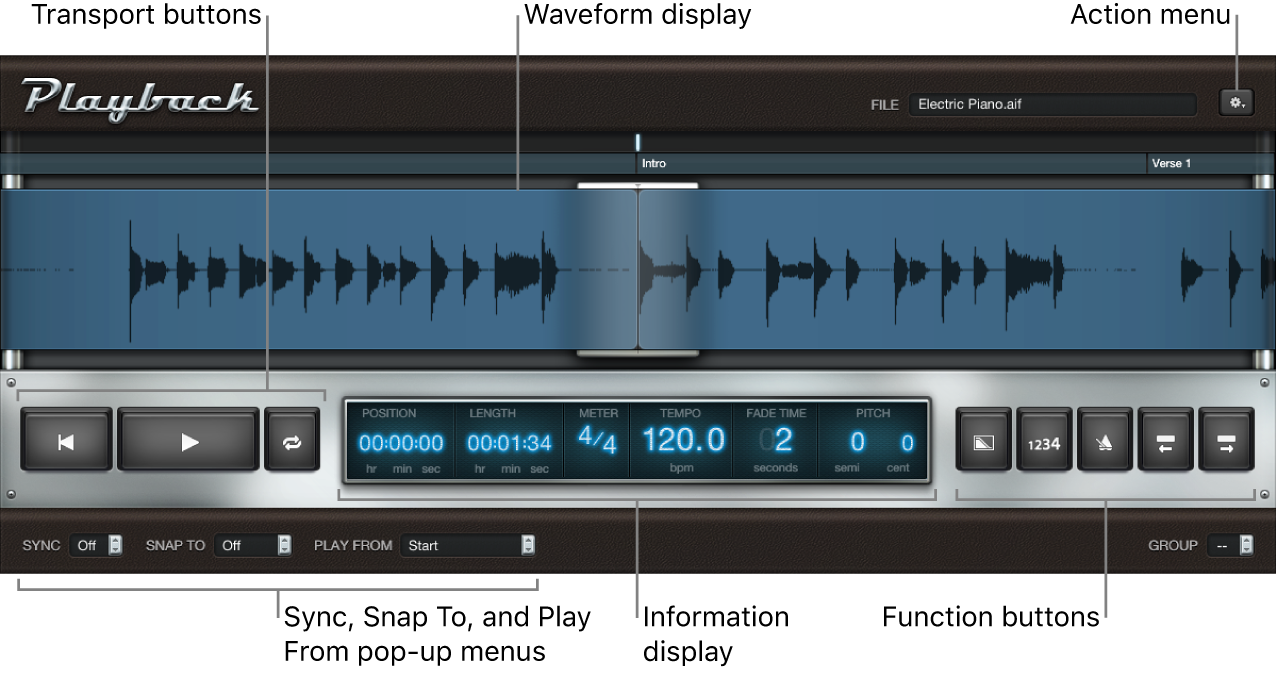 Figure. Playback window.