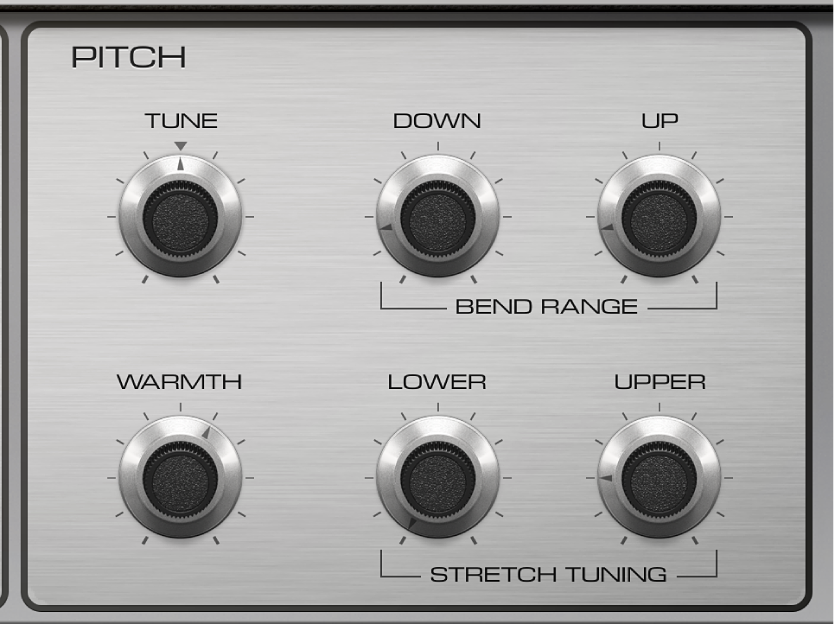 Figure. Paramètres Pitch du Vintage Electric Piano.