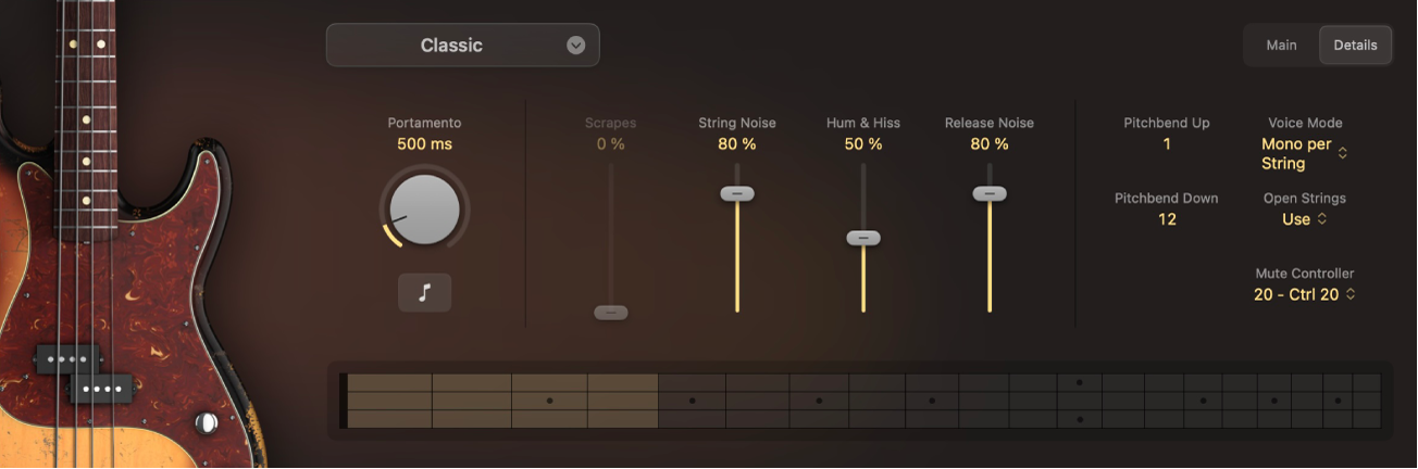 Abbildung. Studio Bass in der Detailansicht