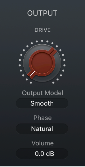 Abbildung. Output-Bereich des Vintage Console EQ