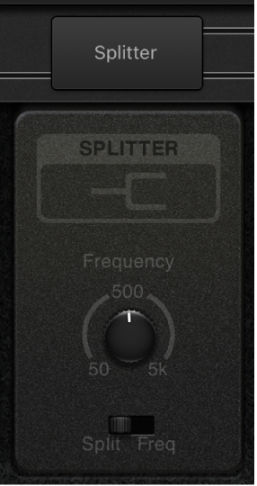 Figure. Splitter utility window.