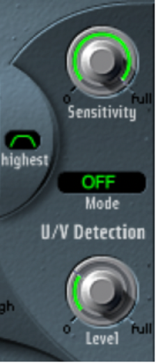 Figure. Paramètres U/V Detection.