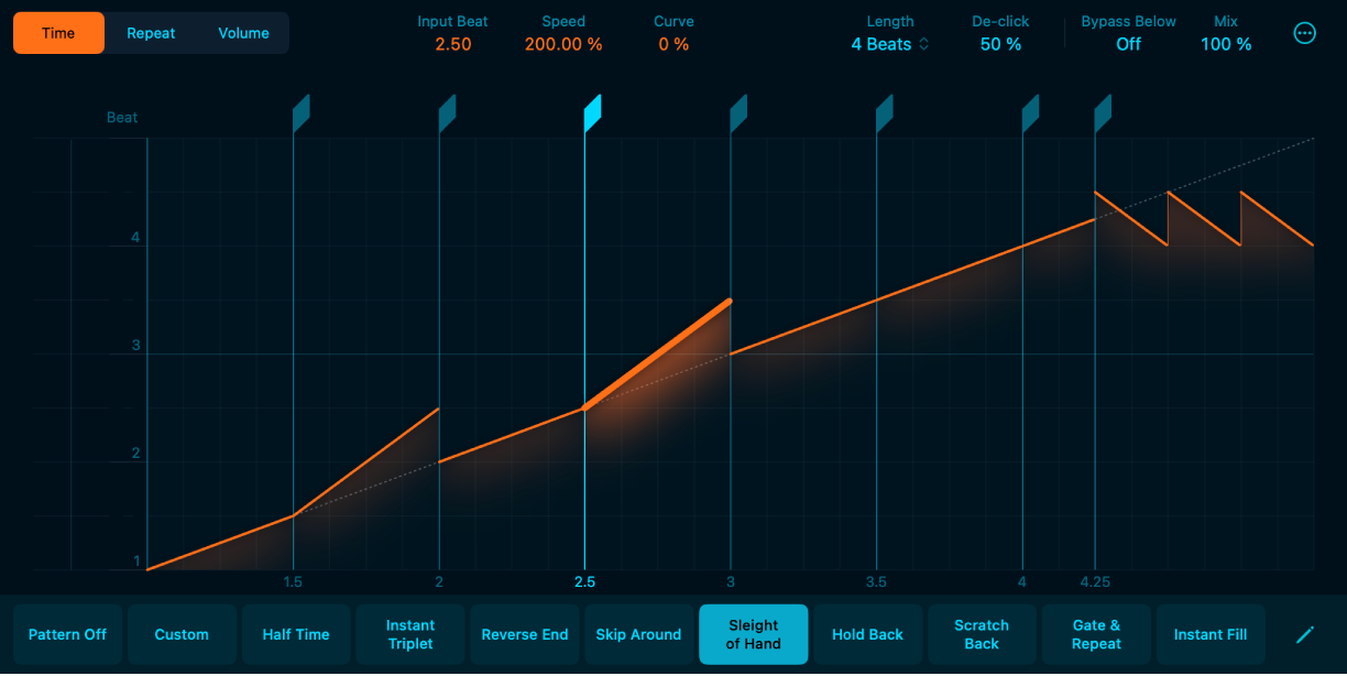 Figure. Mode Time dans Beat Breaker.