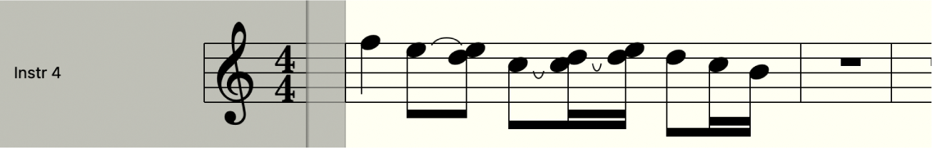 Figure. Objets note avec et sans correction de superposition