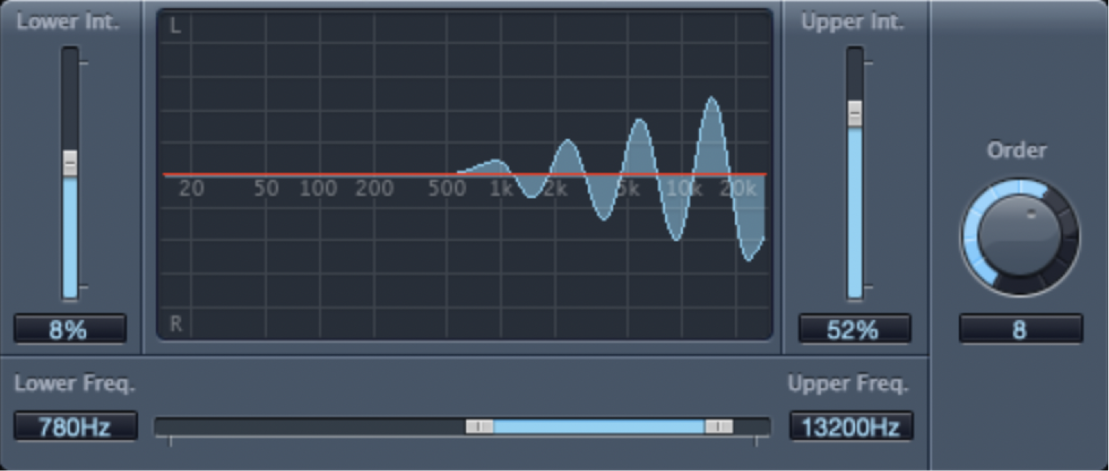 Figure. Fenêtre du module Stereo Spread.