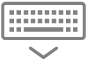 Taste zum Ausblenden der Tastatur