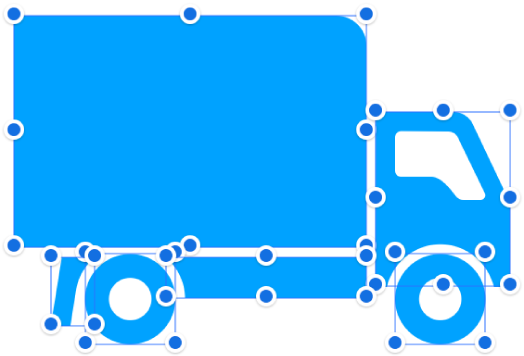 Image SVG composée, décomposée selon les figures qui la constituent.