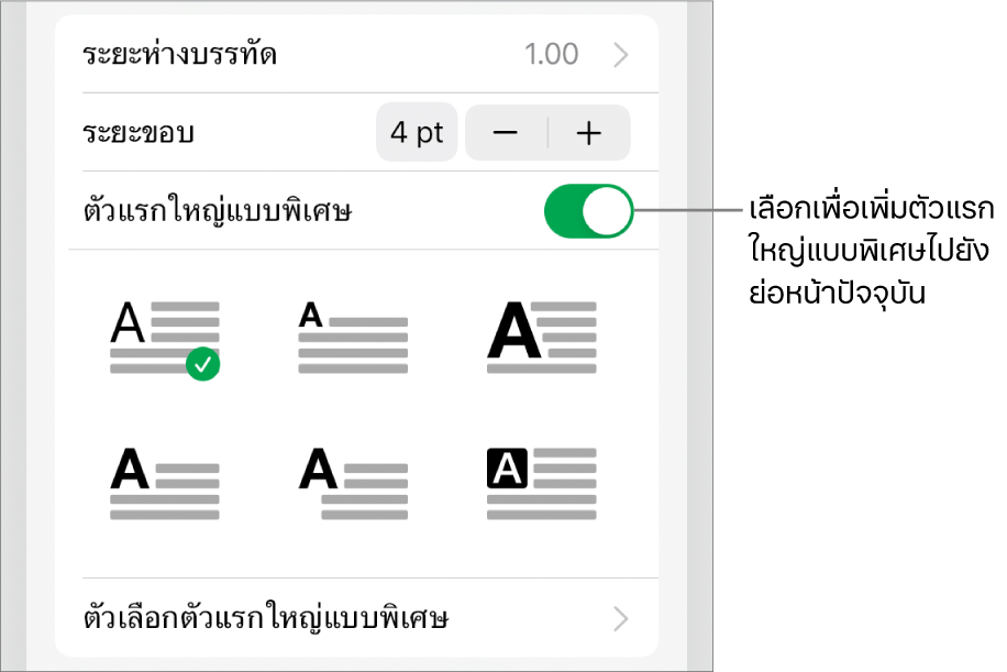 ตัวควบคุมตัวแรกใหญ่แบบพิเศษที่อยู่ในเมนูข้อความ