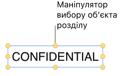 Обʼєкт із маніпуляторами вибору.