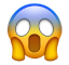 Das Emoji „schreien“