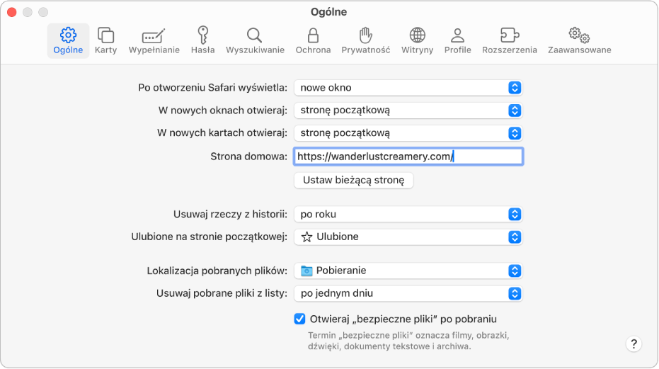 Inteligentne pole wyszukiwania w Safari, w którym możesz wprowadzić nazwę witryny lub jej adres URL.