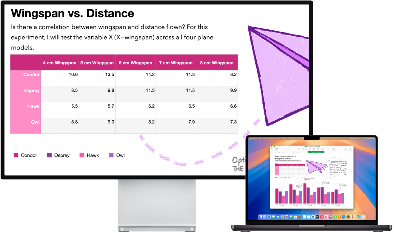 Zoom is active on the desktop screen, while the screen size stays fixed on MacBook Pro.