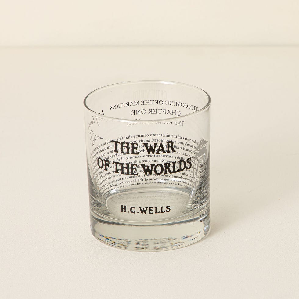 Classic Literature Rocks Glass