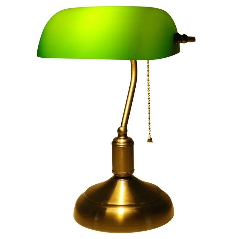 Metal Bankers' Lamp