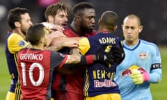 Toronto FC and the New York Red Bulls contested a fiery semi-final