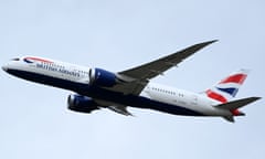 A British Airways aircraft takes off from Heathrow airport