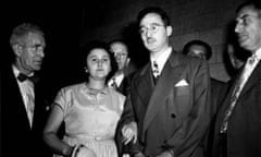 Ethel Rosenberg, Julius Rosenberg<br>FILE - In this 1951 file photo, Ethel and Julius Rosenberg are shown during their trial for espionage in New York. The couple is accused of conspiring to recruit her brother, David Greenglass, into gathering “classified information concerning the atomic bomb for the Soviet Union.” The federal government has unsealed new grand jury testimony in the sensational Cold War spying case of Julius and Ethel Rosenberg. The couple was executed in 1953 after being convicted in New York of conspiring to give atomic secrets to the Soviets. The previously sealed testimony is from David Greenglass, the brother of Ethel Rosenberg and the governments star witness in the trial. (AP Photo, File)