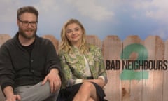 Seth Rogen Chloë Grace Moretz Bad Neighbours 2 junket