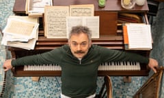 Charles Hazlewood photographed in his studio by Antonio Olmos for the Observer New Review.