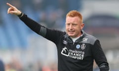 FBL-FRA-LIGUE1-MONTPELLIER-REIMS<br>Reims' Belgian head coach William Still gestures to his players from the touchline during the French L1 football match between Montpellier Herault SC and Reims at The Mosson Stadium in Montpellier, southern France, on November 13, 2022. (Photo by Pascal GUYOT / AFP) (Photo by PASCAL GUYOT/AFP via Getty Images)