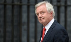 British Conservative member of parliament David Davis arrives at 10 Downing Street in central London on July 13, 2016 after new British Prime Minister Theresa May took office. Theresa May took office as Britain's second female prime minister on July 13 charged with guiding the UK out of the European Union after a deeply devisive referendum campaign ended with Britain voting to leave and David Cameron resigning. / AFP PHOTO / OLI SCARFFOLI SCARFF/AFP/Getty Images