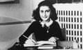 Anne Frank at school in 1940.