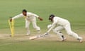 Alana King of Australia runs out an England player at a Test match in Canberra