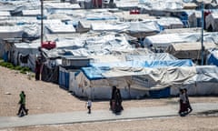 Women and children at Roj camp in Syria