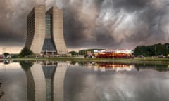 The magnet arriving at Fermilab, 2013