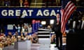 *** BESTPIX *** Republican National Convention: Day One<br>CLEVELAND, OH - JULY 18:  Reince Priebus, chairman of the Republican National Committee, takes part in the national anthem on stage before the start of the first day of the Republican National Convention on July 18, 2016 at the Quicken Loans Arena in Cleveland, Ohio. An estimated 50,000 people are expected in Cleveland, including hundreds of protesters and members of the media. The four-day Republican National Convention kicks off on July 18.  (Photo by Jeff Swensen/Getty Images) *** BESTPIX ***