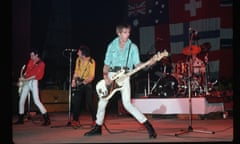 The Clash on stage, circa 1978.