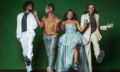 Llewellyn Graham, Jonathan Andre, Cherelle Williams and Tarik Frimong - Tinman, Lion, Dorothy and Scarecrow in The Wiz, Hope Mill Theatre, Manchester