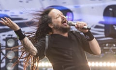 Bringing the 90s back … Jonathan Davis of Korn.